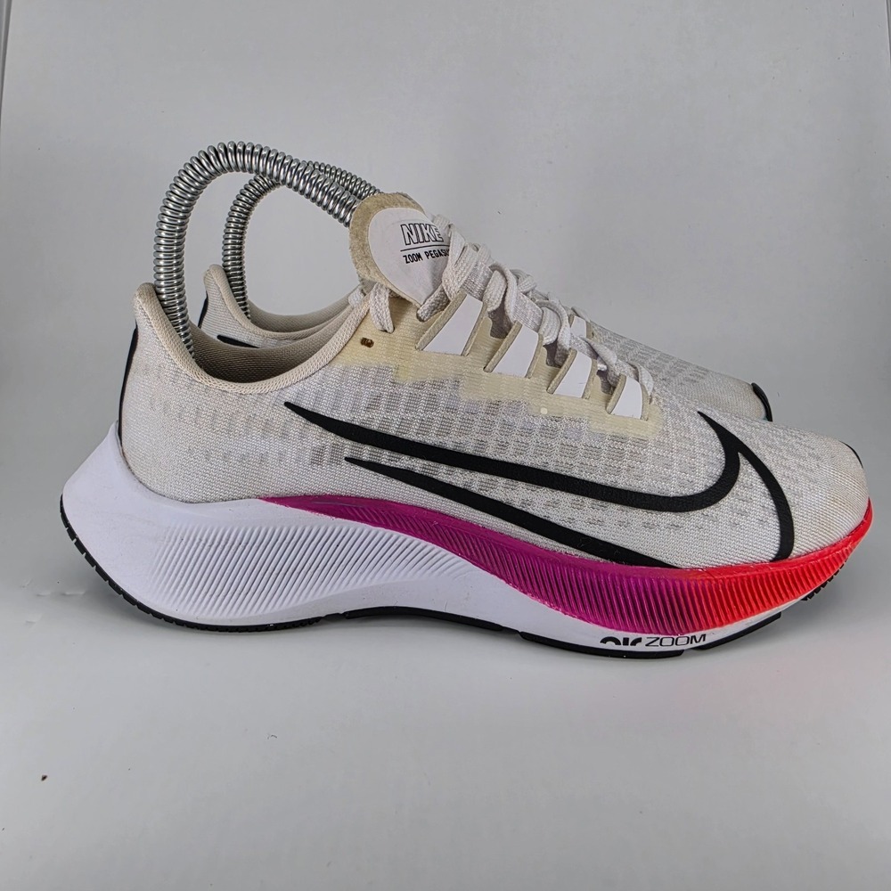 Nike Running Shoes Womens 5 White Multi Pegasus 37 Air Zoom Magenta BQ9647-103 - Picture 4 of 10